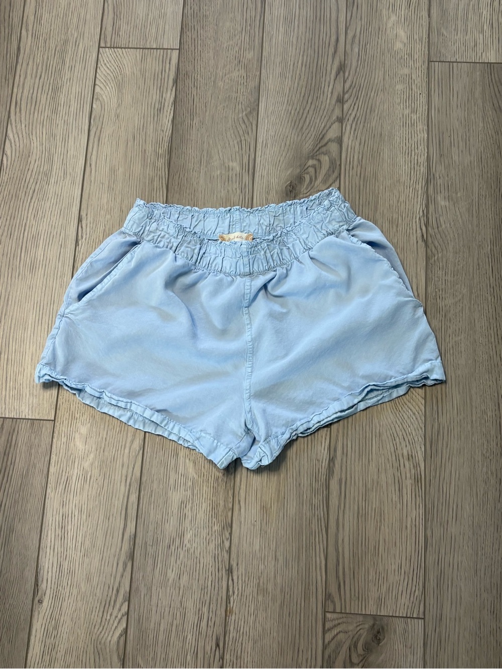 Altar'd State Light Blue Elastic Waist Casual Shorts